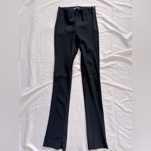 Zara black leggings, zipper bottom